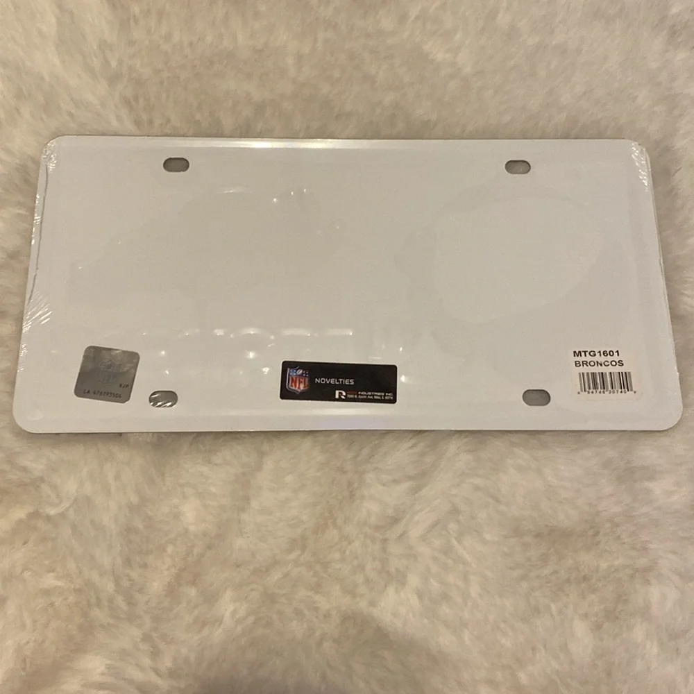 Denver broncos nfl football team logo metal license plate novelty plate - Picture 4 of 6